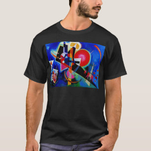 Kandinsky in Abstrakter Blauer Malerei T-Shirt