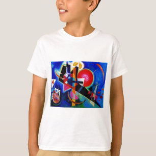 Kandinsky in Abstrakter Blauer Malerei T-Shirt