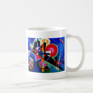 Kandinsky in Abstrakter Blauer Malerei Tasse
