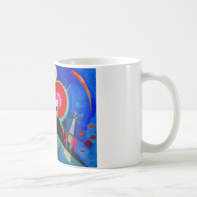 Kandinsky in Abstrakter Blauer Malerei Tasse (Rechts)