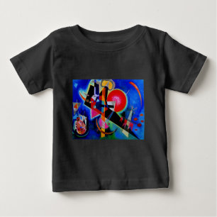Kandinsky in Blau Abstraktes Gemälde Baby T-shirt