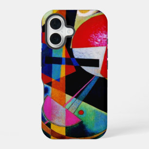 Kandinsky in Blau Abstraktes Gemälde iPhone 16 Hülle