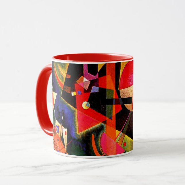 Kandinsky - In Blau, berühmte Kunstwerke Tasse (Vorderseite Links)