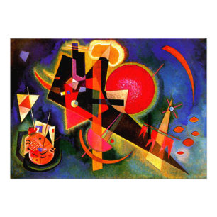 Kandinsky - In Blau, populäre Malerei Fotodruck