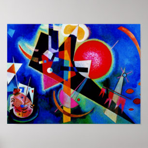 Kandinsky in Blue Abstrakt Mainting Art Poster