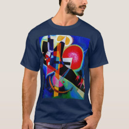 Kandinsky in Blue Abstrakt Painting Navy Blue T-Shirt