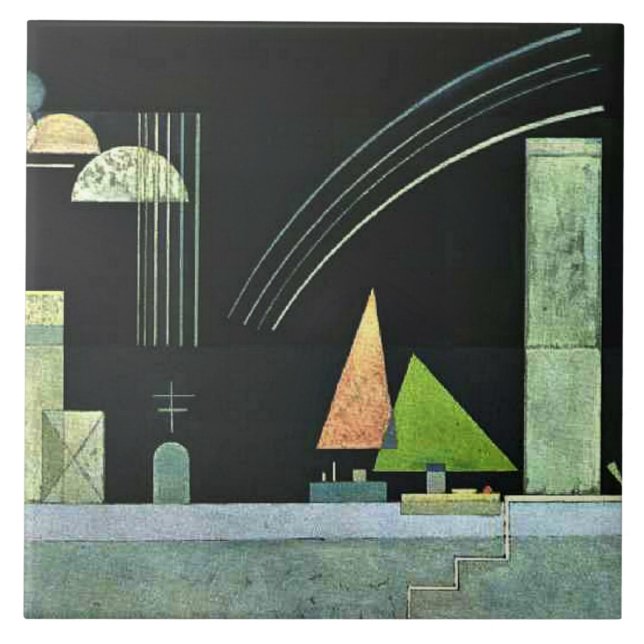 Kandinsky - In der Erholung, Fliese (Vorderseite)