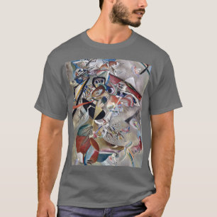 Kandinsky in grau Abstrakte Kunstwerke, dunkelgrau T-Shirt
