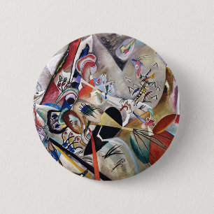Kandinsky in Grau Button