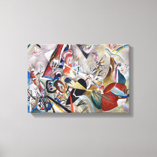 Kandinsky in Grau Leinwanddruck