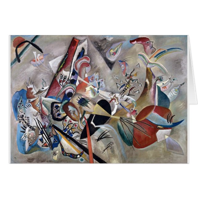Kandinsky in grauer Abstrakter Kunst (Vorderseite (Horizontal))