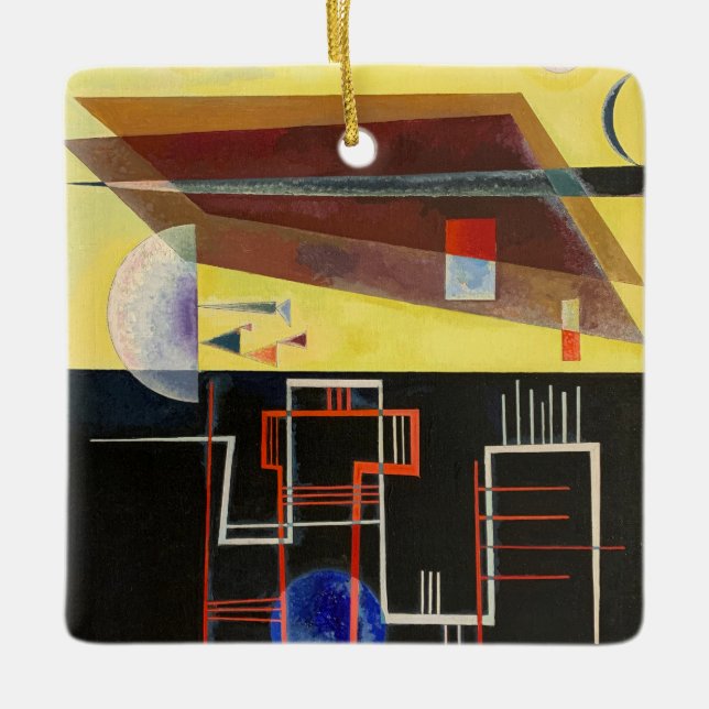 Kandinsky Inner Alliance Abstrakt Artwork Keramikornament (Vorderseite)