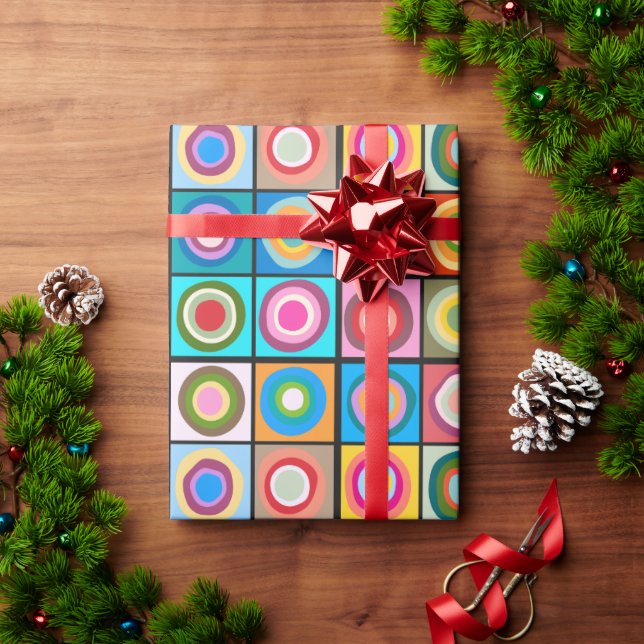 Kandinsky-Inspirierte Kreise Geschenkpapier (Feiertagsgeschenk)