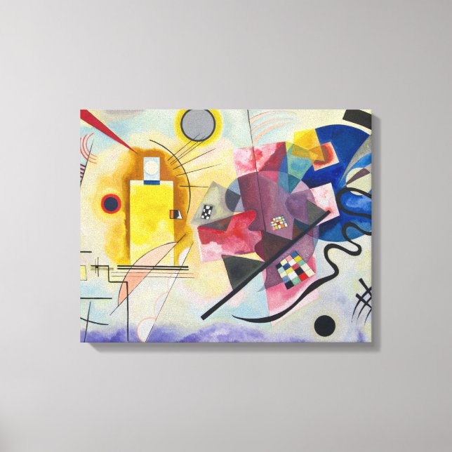 Kandinsky - Jaune Rouge Bleu Leinwanddruck (Vorderseite)