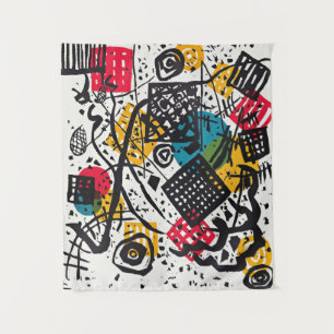 Kandinsky - Kleine Welten V, abstrakte Kunst Wandteppich