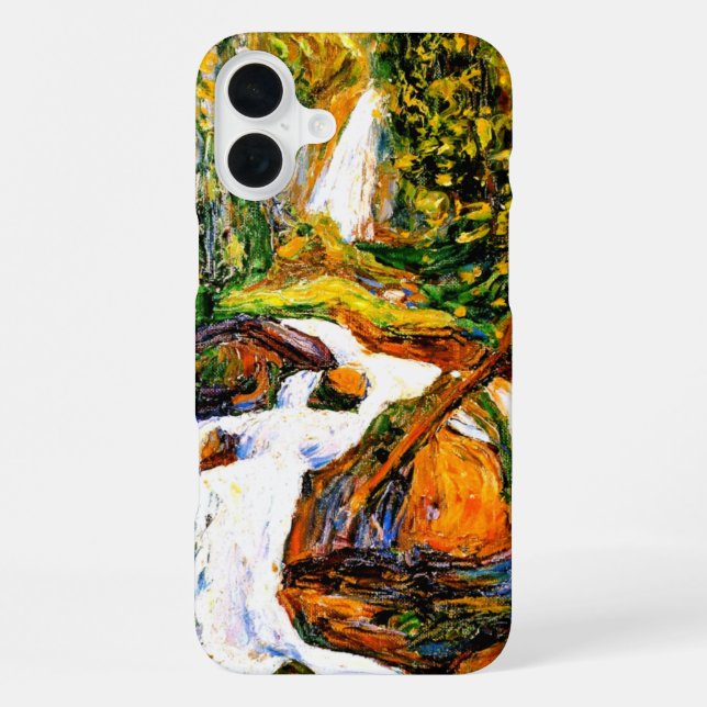 Kandinsky - Kochel - Wasserfall I iPhone Hülle (Rückseite)