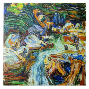 Kandinsky - Kochel - Wasserfall II Fliese
