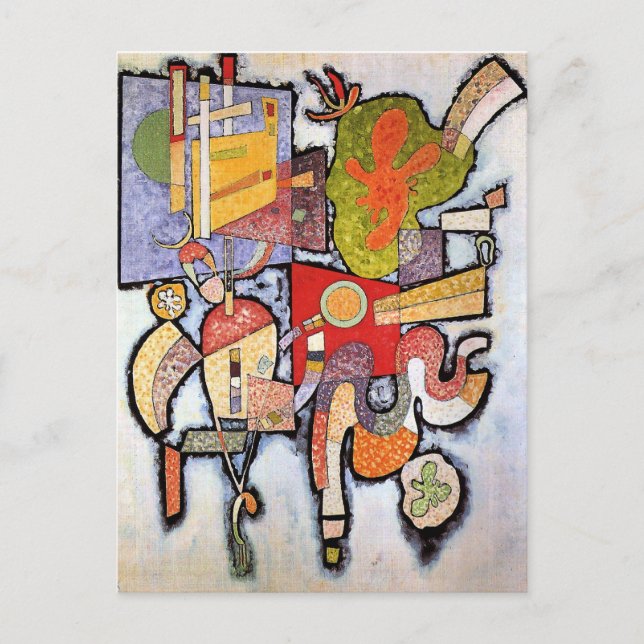 Kandinsky - Komplex Einfach, abstrakte Kunst, Postkarte (Vorderseite)