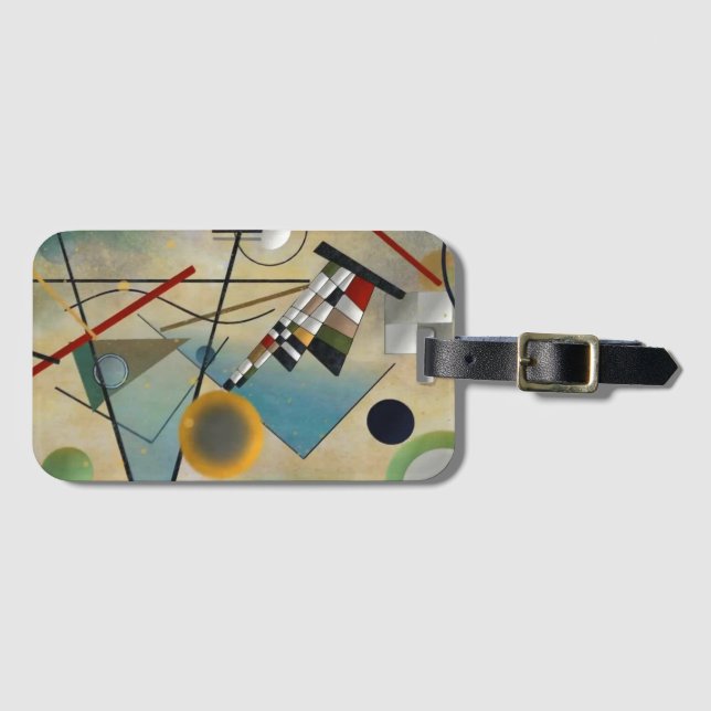 Kandinsky Komposition Abstrakte Malerei Gepäckanhänger (Vorderseite (Horizontal))