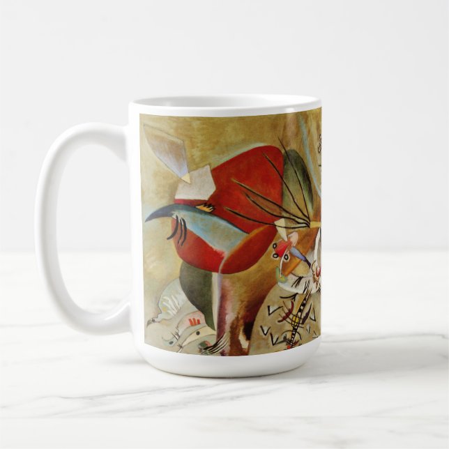 Kandinsky Komposition Abstrakte Malerei Kaffeetasse (Links)