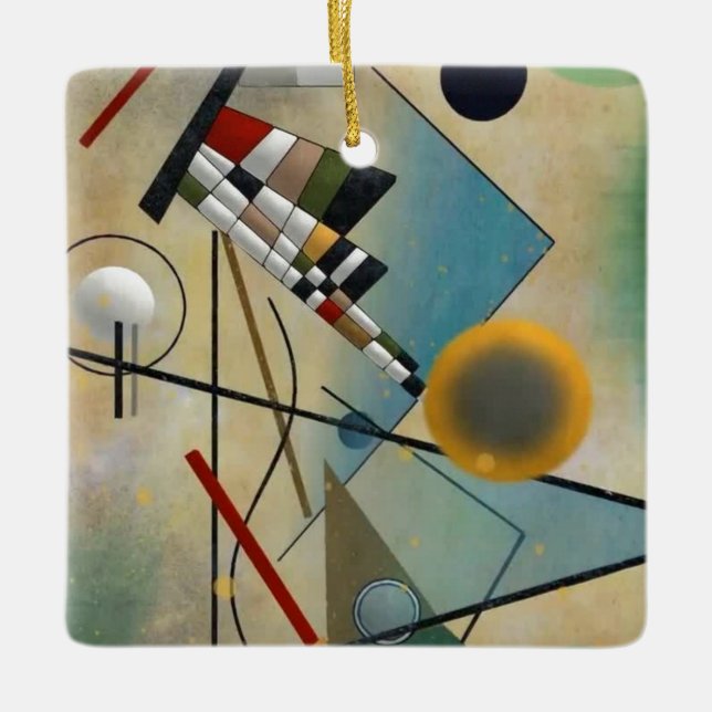 Kandinsky Komposition Abstrakte Malerei Keramikornament (Vorderseite)
