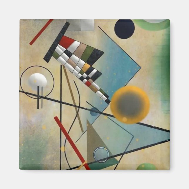 Kandinsky Komposition Abstrakte Malerei Magnet (Vorne)