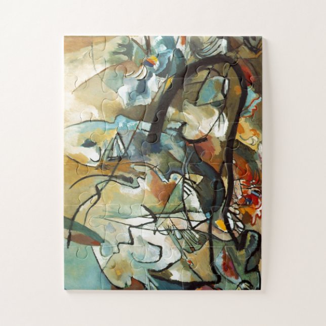 Kandinsky Komposition / Abstrakte Malerei Puzzle (Vertikal)