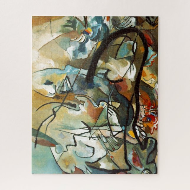 Kandinsky Komposition / Abstrakte Malerei Puzzle (Vertikal)