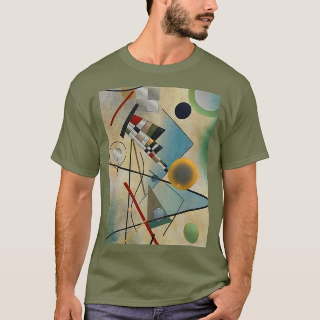 Kandinsky Komposition Abstrakte Malerei T-Shirt (Vorderseite)