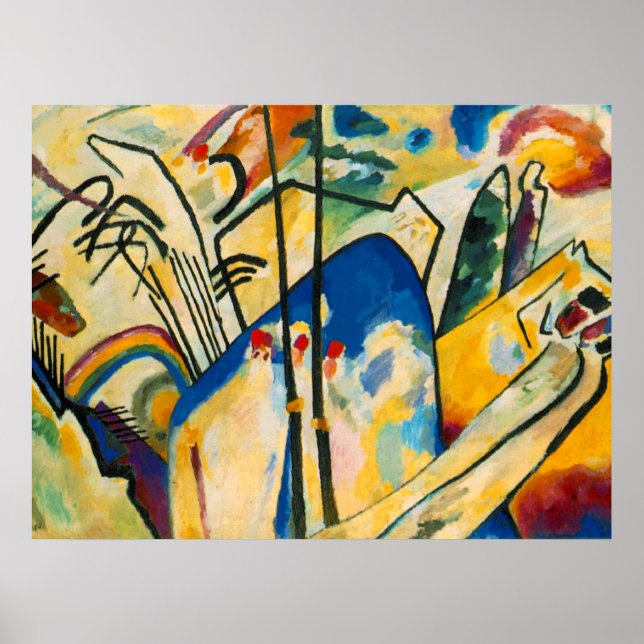 Kandinsky Komposition IV Malerei Kunstposter Poster (Vorne)