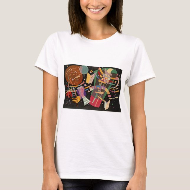 Kandinsky-Komposition X Abstrakt T-Shirt (Vorderseite)