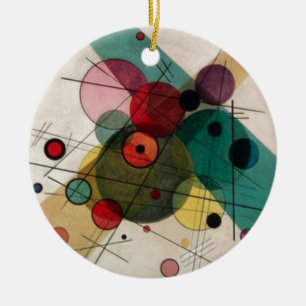 Kandinsky-Kreise in einer Circle Keramik Ornament