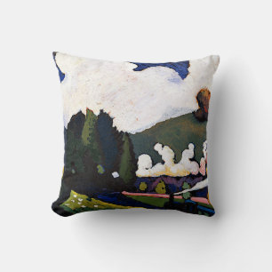 Kandinsky - Landschaft bei Murnau mit Lokomotive, Kissen