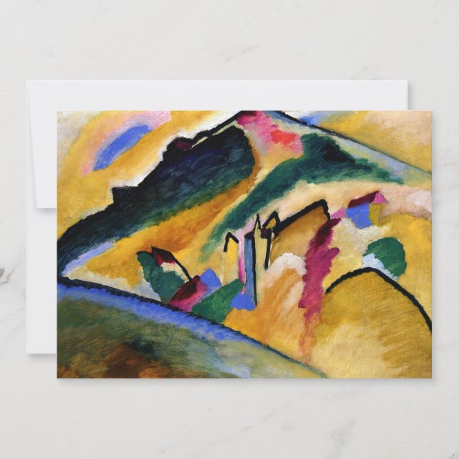 Kandinsky - Landschaft im Herbst Karte (Vorderseite)