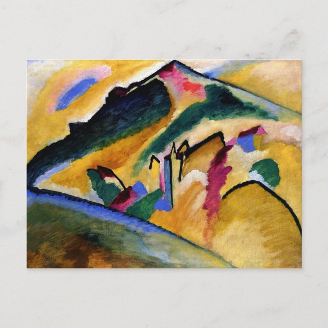 Kandinsky - Landschaft im Herbst Postkarte (Vorderseite)