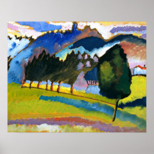 Kandinsky - Landschaft mit Hügeln Poster