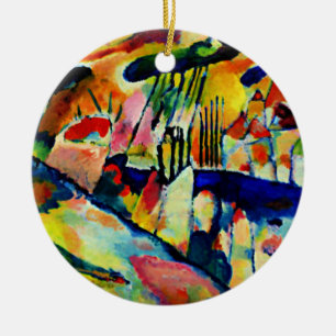 Kandinsky - Landschaft mit Regen Keramik Ornament