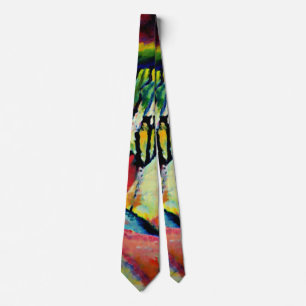 Kandinsky - Landschaft mit Regen Krawatte