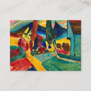 Kandinsky Landschaft mit zwei Poplars Begleitkarte