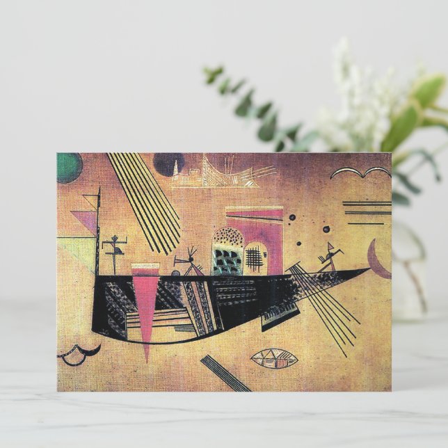 Kandinsky - Launisch, berühmtes Gemälde, (Stehend Vorderseite)