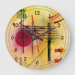 Kandinsky - Lebhaft Große Wanduhr