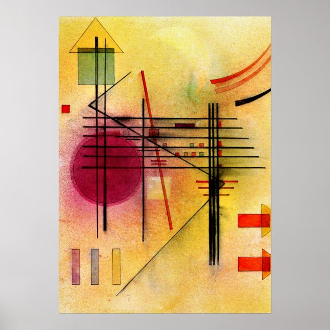 Kandinsky - Lebhaft Poster (Vorne)