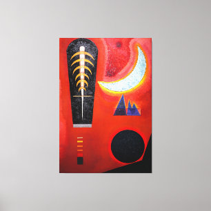 KANDINSKY - LOOSE IN RED (Loses im Rot) - 1925 - Leinwanddruck