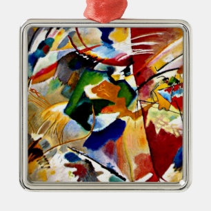 Kandinsky - Malerei mit grüner Mitte Ornament Aus Metall