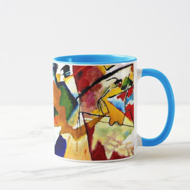 Kandinsky - Malerei mit grüner Mitte Tasse (Rechts)
