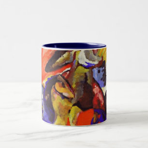 Kandinsky Malerei-Tasse Zweifarbige Tasse