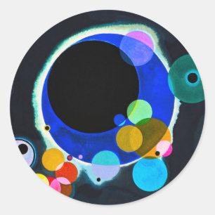 Kandinsky Mehrere Circles-Aufkleber Runder Aufkleber