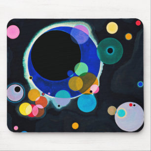 Kandinsky Mehrere Kreise Abstract Mousepad