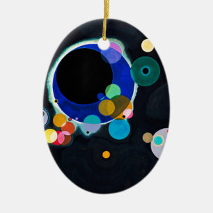 Kandinsky Mehrere Kreise Abstrakt Keramikornament