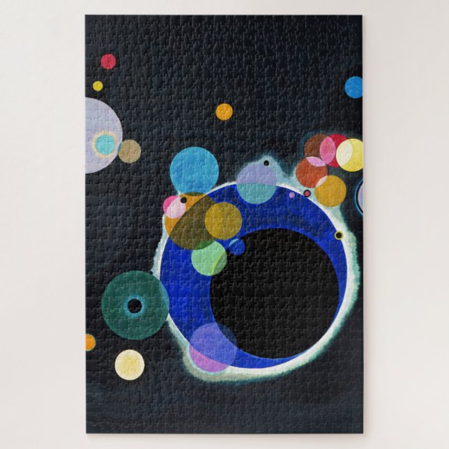 Kandinsky Mehrere Kreise Abstrakte Kunstmalerei Puzzle (Vertikal)